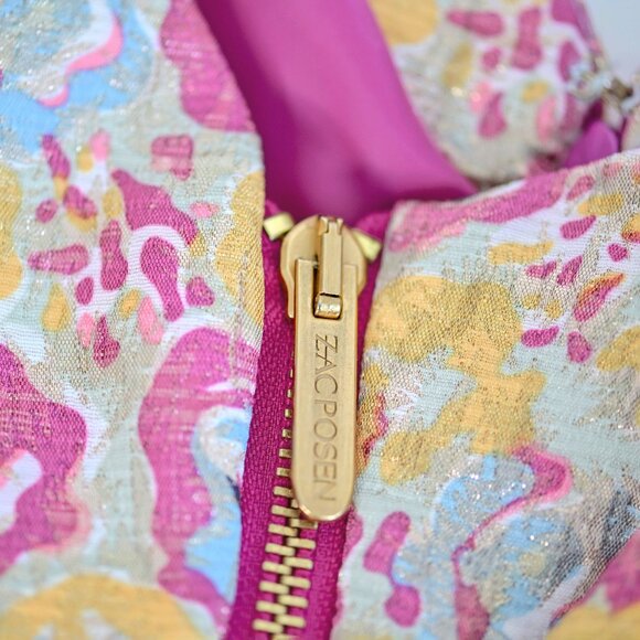 Zac Posen for Target Yellow Brocade Cocktail/Prom Dress Size 1 - Picture 5 of 5